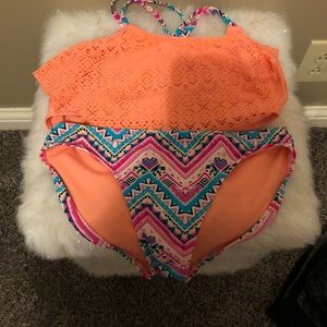 Girls Bikini bathing suit top and bottom